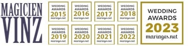 vinnz magicien wedding awards 2023