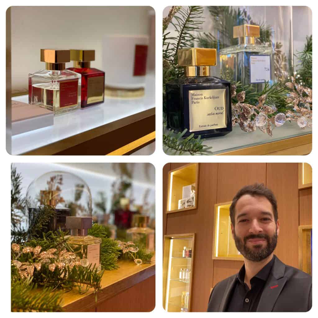 images de vinz le magicien et des parfums de la maison francis kurkdjian