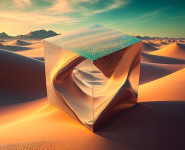 cube dans le desert 1