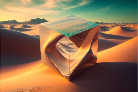 cube dans le desert 1